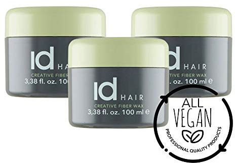 Id HAIR - Creative Fiber Wax - Faser wachs - Starker und flexibler Halt - Mattes Finish - Geeignet für kurzes bis mittellanges Haar - 100 ml (3er Pack)