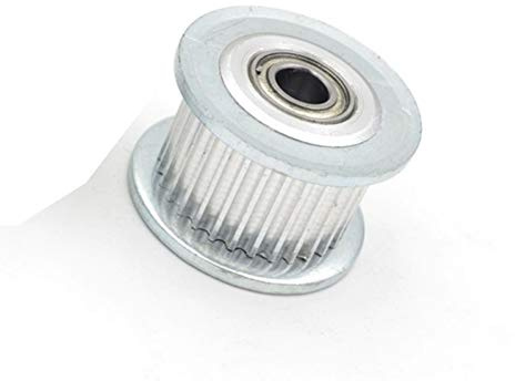 Pilang Zxxin-Zahnriemenscheibe, 25 Zähne 2GT, Idler-Timing-Riemenscheibe, Synchronradbohrung 3/4 / 5/6 mm mit Lager for Breite 6/10 mm GT2, offener Gürtel 25T 25Teth Stark und robust