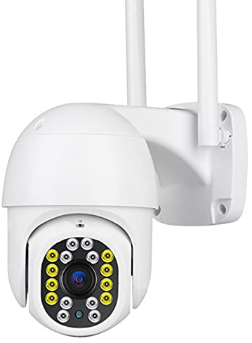 ZJ Caméra IP WiFi Caméra De Sécurité à Domicile Caméra De Vidéosurveillance Caméra Dôme De Vitesse Caméra De Rotation PTZ Couleur Vision Nocturne 360 Caméra Panoramique(Color:32G RAM)