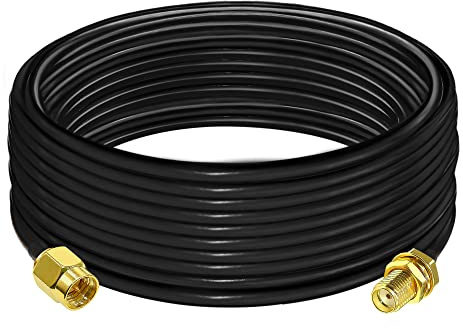 TUOLNK SMA Verlängerungskabel RG58 32.8ft (10M) Stecker auf Buchse Koaxialkabel für 3G 4G LTE WiFi Antenne Wireless LAN