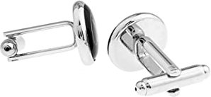Stfery Manschettenknöpfe Buchstaben Schwarz, Manschettenknöpfe Hochzeit Kupfer Cufflinks Buchstabe D Schmuck Geschenk