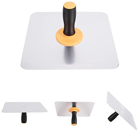 Aluminium Plastering Hawk w/Removable Handle, 11.8 inch Plaster Mortar Board Holder Finishing Plastering Tool for Drywall Mortar Cement Stucco Sheetrock (Aluminium)