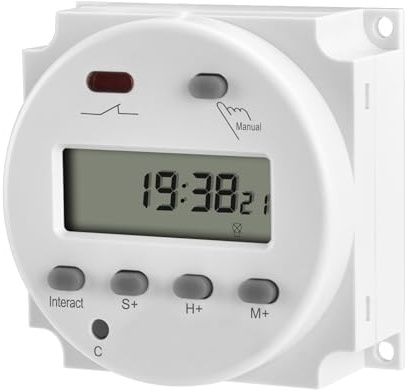 Heschen CN102A Digitaler elektronischer Timer-Zyklus-Countdown-Zeitsteuerungsschalter, LCD, AC 220 V, 16 A, SPST