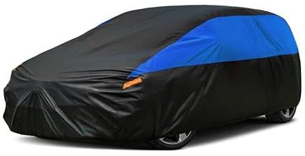 GUNHYI Hatchback Car Cover for Automobiles All Weather Waterproof, Universal Fit Honda Fit, Kia Rio, Toyota Yaris, Mitsubishi Mirage, Chevrolet Bolt EV/Sonic, Mini Cooper 2-Door/4-Door etc.