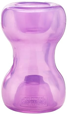 Outward Hound Double Snoop Interactive Treat Dispensing Dog Toy, Puzzle Ball Slow Feeder for Medium to Large Dogs, Mint-Scented for Mental Stimulation & Boredom Relief, 6in x 4in