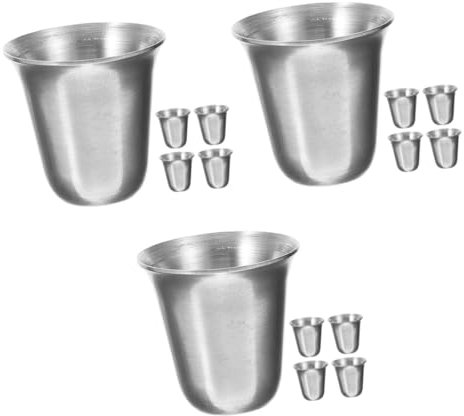 Cabilock 15 Piezas Cáliz Taza Religiosa Con Bolsa Metal Comuniones Taza Para Iglesia Taza Religiosa De Acero Inoxidable Cócteles Taza De Metal Taza Religiosa Taza De Metal Religiosa Tazas