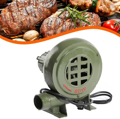 Souffleur De Forge De Forgeron Électrique - Ventilateur De Forge Forgeron Électrique À Vitesse Variable, Ventilateur Électrique De Cheminée 220V Pour Barbecue, Pour Cuisson Feu ​Soufflet(200W)