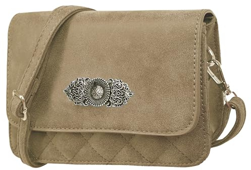 Moschen Bayern Trachtentasche Dirndltasche Damentasche Handtasche Umhängetasche Ledertasche - Beige