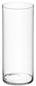 VASO VETRO CILINDRO GRANDE DIAMETRO cm 19 ALTEZZA 60 cm Ideale come complemento d'arredo e per decorazione di cerimonie