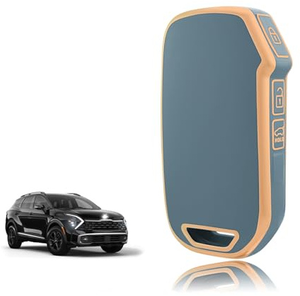 TOOMUME Funda Llave Coche para Kia Sportage Ceed Xceed Proceed Niro Sorento | Silicona Suave, Antigolpes, Anticaídas, Antiarañazos, Carcasa Protectora Llave para Stonic Picanto Rio Soul Carens Seltos EV6