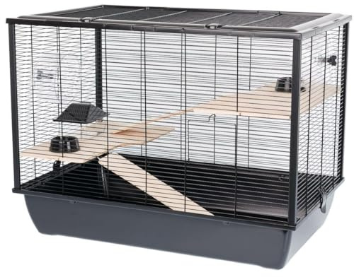 INTER-ZOO Käfig aus Holz, Metall, Kunststoff, 27 x 58 x 48 cm, Marke: INTER-ZOO - EAN: 5907600701274