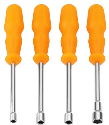 Create idea 4Pcs Socket Wrench Screwdriver Hex Nut Driver Tool for Drives Hexagonal Fasteners 107x90mm 6-10mm