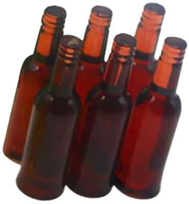 WEKAMOS 6stücke Miniature Beer Bottles Puppenhaus Zubehör Für Mikro-landschaftsdekoration Realistische Miniatur Bierflaschen Aus Robustem Resin Für Fotografie Und Deko