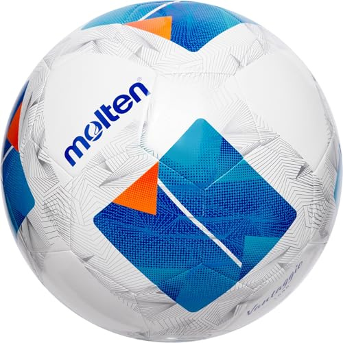 Molten Vantaggio 1000 - Pallone da calcio per allenamento entry-level I 3 mm, strato inferiore I, in pelle PU testurizzata resistente, misura 3, per ragazzi e ragazze dai 6 ai 10 anni, design