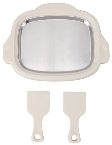 Pelle à creuser, pelle de jardin en bois, machine à sorbetière roulée, rouleau à glace en acier inoxydable avec 2 pelles, machine à friandises glacées DIY for s'amuser en famille (1)(2)