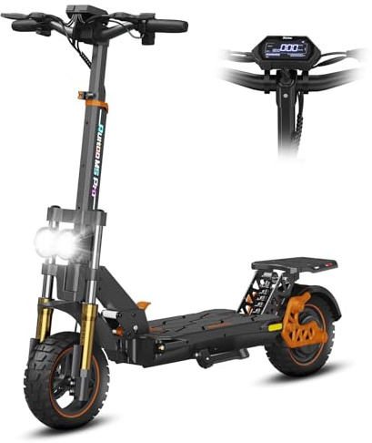 Trottinette Électrique, Adulte Trottinette Pliable, Batterie 48v 20.8Ah, Autonomie Max 70-80KM, Pneus Tout-Terrain 11 Pouces, 3 Modes De Vitesse, Écran Intelligent