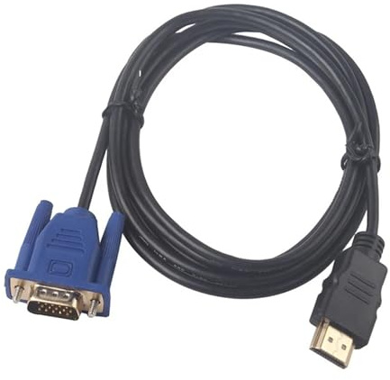 WIKRQIHL Câble Adaptateur HD mâle vers VGA mâle (1,8 m) de 1,8 m de Long, Port Adaptateur HD15 mâle vers Port VGA/RCA for PC TV