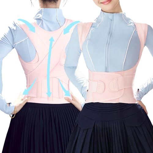 Posture Corrector for Women Men Stretchable Adjustable Back Posture Corrector Belt for Relief Back Pain Best Shoulder PostureCorrector Upper Back Support for Home Gym and Office