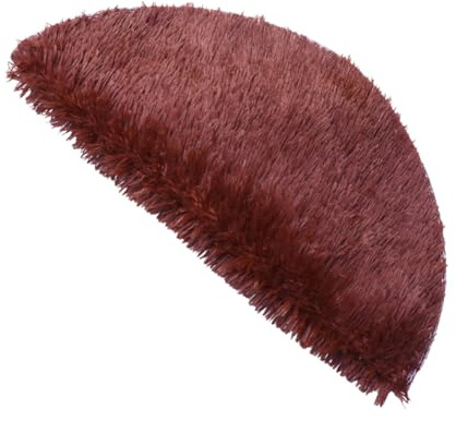 BESTonZON Rundes Plüschkissen Für Haustiere Langes Hundekissen Warmes Winterkissen Für Hunde Haustierbedarf Kaffee Aus Robustem Material Gefertigt Zum Spielen Und Ausruhen Gemütlicher Platz