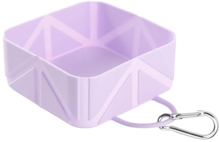Ruwshuuk Hundewassernapf für Reisen,Faltbarer Futterbehälter - 500ml Outdoor Trink- und Futter Napf für kleine und mittelgroße Hunde Katzen für Wohnmobil Auto Boot Reisen Wandern Gehen Camping
