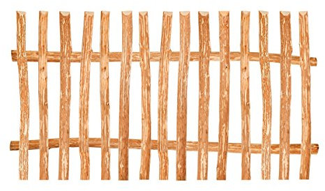 Valla de estacas en punta, avellana 90 variantes • Montaje para vallas, incluye cerrojo horizontal, postes para la valla, tornillos.