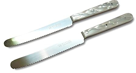 Marsvogel - Tischwelle Tafelmesser 2er Set- Acryl Perlmutt