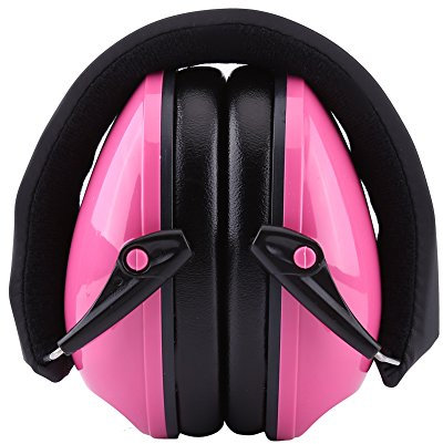 Akozon Casques Antibruit, Réduction du Bruit Cache-oreille Protection Auditive Sleeping Earmuffs pour Enfants(24 * 15 * 10cm-Rose)