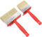 Ainiv Lasurpinselset, 2 Stück Flachpinsel Set, 70 x 120mm/30 x 120mm Flächenstreicher, DIY Kunststoffgriff Lasurpinsel Set, Malerpinsel Wandfarbe, Pinselset für Wand Schuppen Zaun Möbel