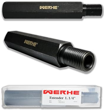 WERHE® 1 1/4 UNC pouce - rallonge pour foret diamanté 200 mm foret à carotter - support pour scie cloche ou perceuse à boîte