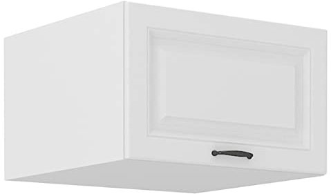 Mirjan24 Küchenschränke Retroline Unterschrank Hängeschrank Spülenunterschrank Herdumbauschrank Eckunterschrank Backofenschrank Küchenzeile (Weiß, Hängeschrank 60 NAGU-36 1F)
