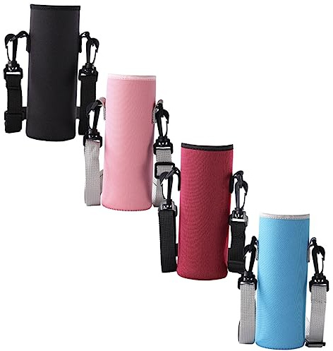 BESTonZON 4 Stück Thermobecher-set Camping-cup-hülle Flaschenhalter Aus Neopren Kühltasche Für Flaschen Schutzhülle Für Wasserflaschen Isolierte Wasserflaschen Stoff Tragbar Kaffee-set