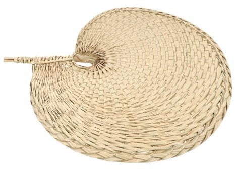 Ciieeo Palm Leaf Fan Handicraft Woven Fan Summer Outdoor Use Decorative Wall Hanging Cool Breeze Provider Light Weight Design Traditional Crafting for Home Decoration