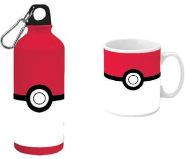 Kids Licensing Set tazza e borraccia in alluminio, 500 ml, Pokémon, colorato