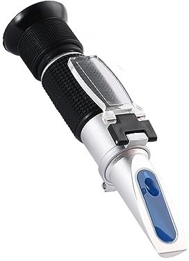 RDVXI Rifrattometro, Rifrattometro for Miele 3 in 1 Misuratore di Zucchero 58~90% 38~43° Bee Baume 12-27% Tester di umidità del Miele Strumento for Apicoltura con ATC