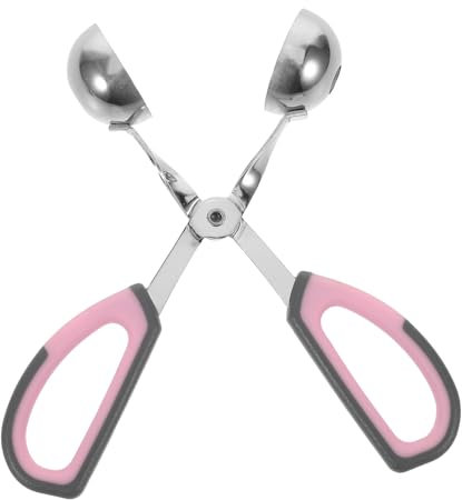 TOPPERFUN Pelle À Boulettes De Viande Rouleau À Cake Pops Antiadhésif – Pince À Boulettes De Viande En Acier Inoxydable – Pelle À Pâte À Biscuits Pour – Manuel Avec Poignée