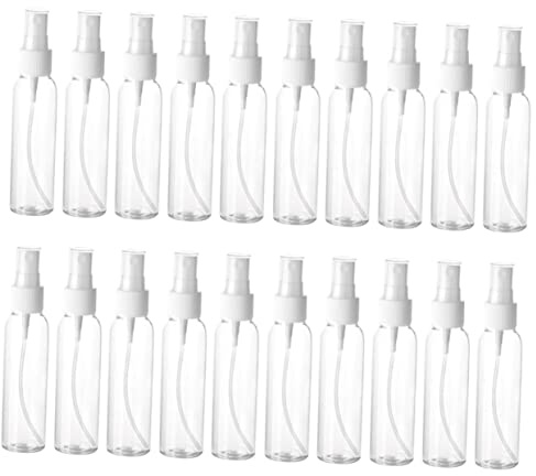ADOCARN 20piezas Botellas De Spray Mini Portátiles Botellas De Vacías Recipientes De Almacenamiento Rellenables Para Hogar Viajes y Cuidado De Bebés