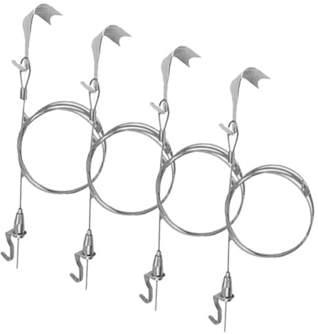 CONGARTENO 4 Sets Heavy Duty Picture Hanging Cord with Wire Rope and Hooks Easy Install Photo Frame Hanger Kit for Wall Decorations and Frames