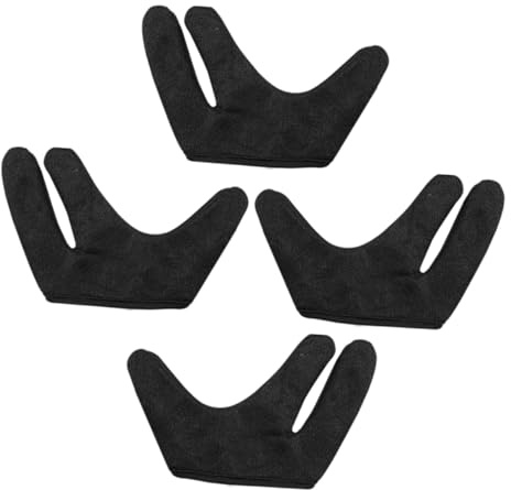 minkissy 4pcs Heat Insulated Hairdressing Gloves Finger Protection for Barber Hair Styling Straightening Curling Wand Burn-resistant Use