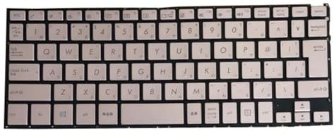 LWDOZMD Laptop-Tastatur für ASUS Q324U Q324UA Q324UAK, Japanisch JP Gold mit Hintergrundbeleuchtung, Kanada CA, Tschechisch CZ, Schwarz ohne Rahmen(Japanese JP)