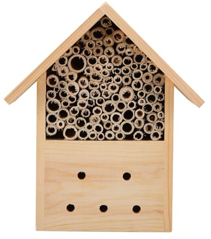 Generisch Holz Bienenhaus zum Aufhängen Wetterbeständiger Bienenbrutplatz 22x6x24,5cm Bienenzubehör für Garten und Außenbereich