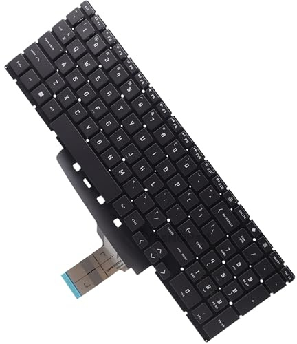 YESNOPART Teclado retroiluminado de repuesto para HP Victus 16-R 16-S 15-FB 15-FA 16-D 16-E 16-R0097NR 15-FA0025NR 15-FB2063DX - Gris/Plata