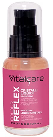Vitalcare | Colour Reflex - Cristalli Liquidi Protettivi per Capelli Colorati, con Meches o Trattati, con Vitamina E e Filtri Solari UVB, per Capelli più Forti, Vellutati e Brillanti, 50 ml