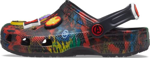 Crocs Unisex Kinder Classic Marvel Avengers Clog K Clog, Black, 33/34 EU