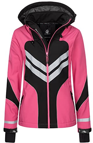 Rock Creek Softshelljacke Damen Outdoor Windbreaker D-468 | Wasserabweisende Übergangsbekleidung, funktionale Wanderjacke für Frauen, Camping, Freizeit und wechselhaftes Wetter
