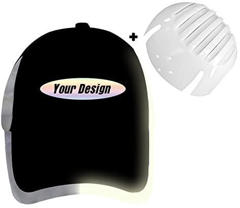 Nsteky Customizable Safety Bump Cap Baseball Cap Style Hard Hats for Men&Women Lightweight Safety Hat with Reflective Stripes,Oval