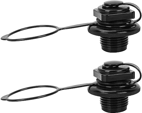 Xximuim Inflatable Boat Air Valve,2PCS Inflatable Boat Replacement Caps Boat Spiral Air Plugs 0ne-Way Inflation Replacement for Inflatable Raft Boat Kayak(24mm)