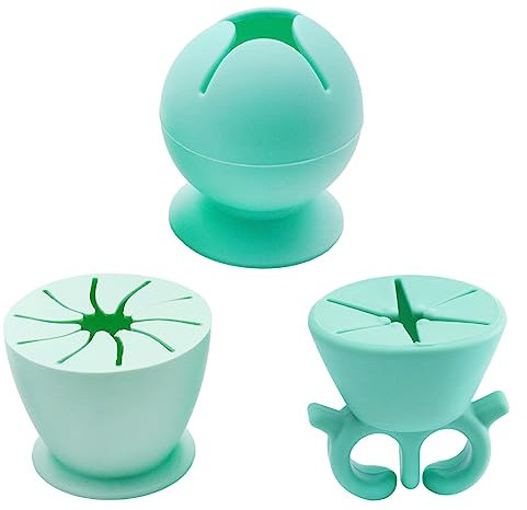 3 Stück Schrottsammler Sammelwerkzeug Vinyl Abfallsammler Silikon Saugnapf Sammelwerkzeug DIY Vinyl Jäten Schrottsammler Plotter Zubehöhr für Cameos, Beschriftung, HTV, Vinylentsorgung (Grün)