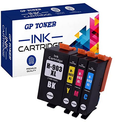 GP TONER Kompatibel Tintenpatrone als Ersatz für HP 903XL 903 XL Multipack Druckerpatronen für HP Officejet 6950 Pro 6970 6760 6978 6979 6965 6968 (Schwarz, Cyan, Magenta, Gelb)
