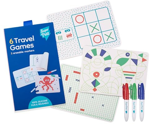 SUPER PETIT - TRAVEL GAME Ab 4 Jahren: Morpion, Hängend, Seeschlacht, 4 Online, Mandala und Pixel-Kunst - 6 Spiele