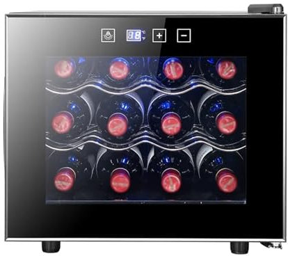 Gabinete eléctrico para vino tinto de 4 capas, 12 botellas, temperatura constante, 11-18 grados centígrados, barra de hielo para el hogar, Mini refrigerador para vino,B